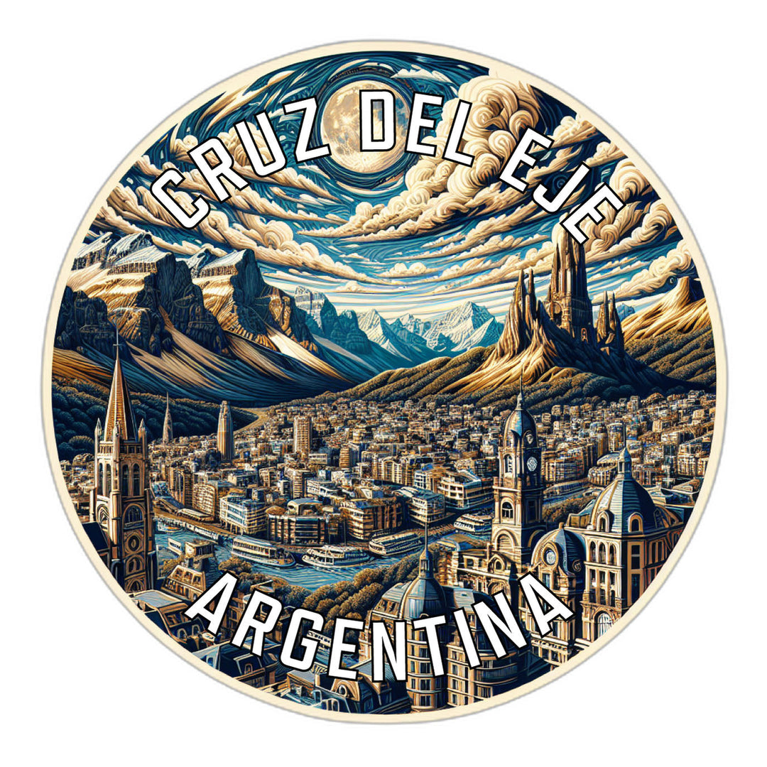 Cruz del Eje Argentina Souvenir Die Cut Flat Magnet Image 1