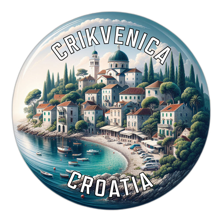 Crikvenica Croatia Souvenir Die Cut Flat Magnet Image 1