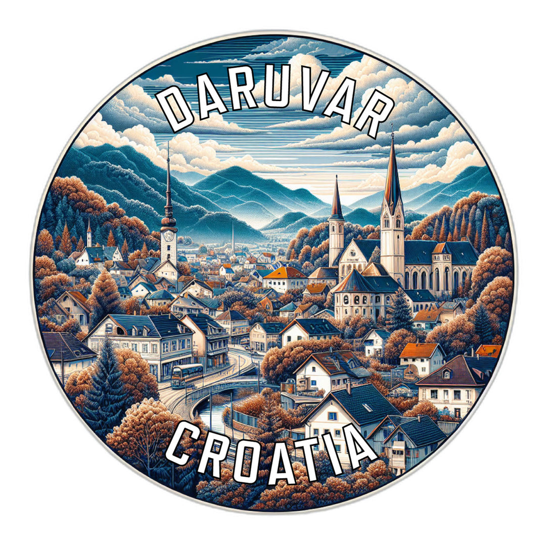 Daruvar Croatia Souvenir Die Cut Flat Magnet Image 1