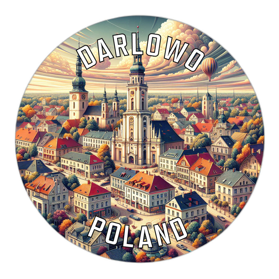 Darlowo Poland Souvenir Die Cut Flat Magnet Image 1