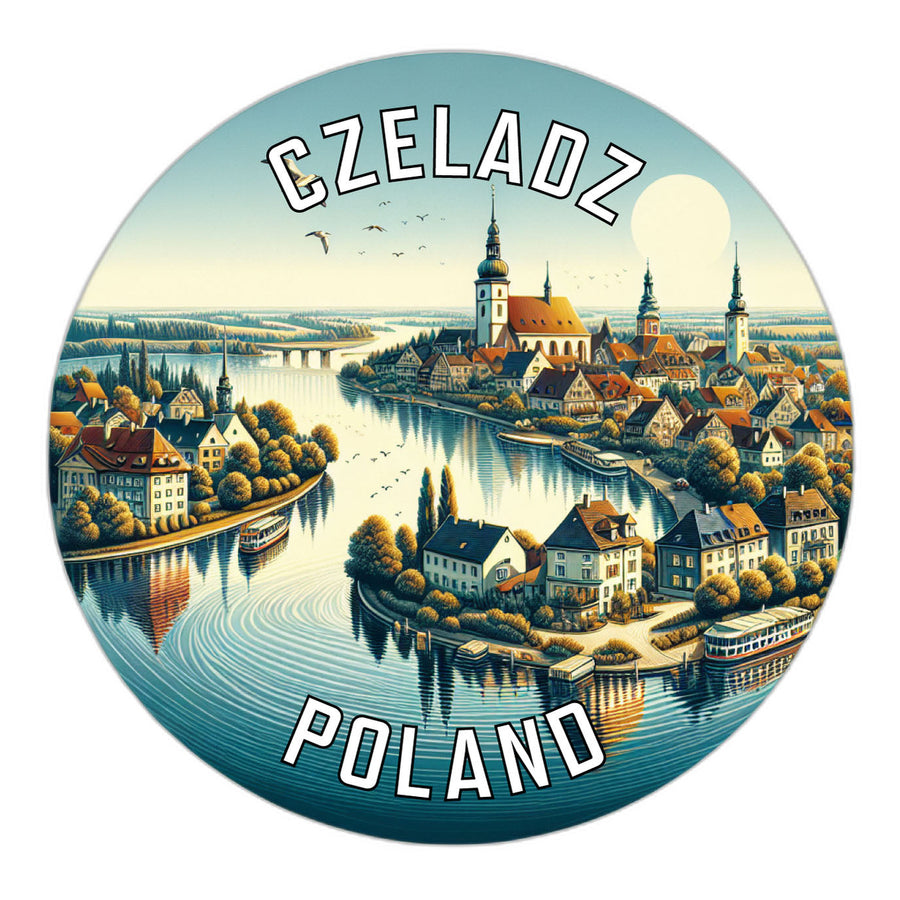 Czeladz Poland Souvenir Die Cut Flat Magnet Image 1