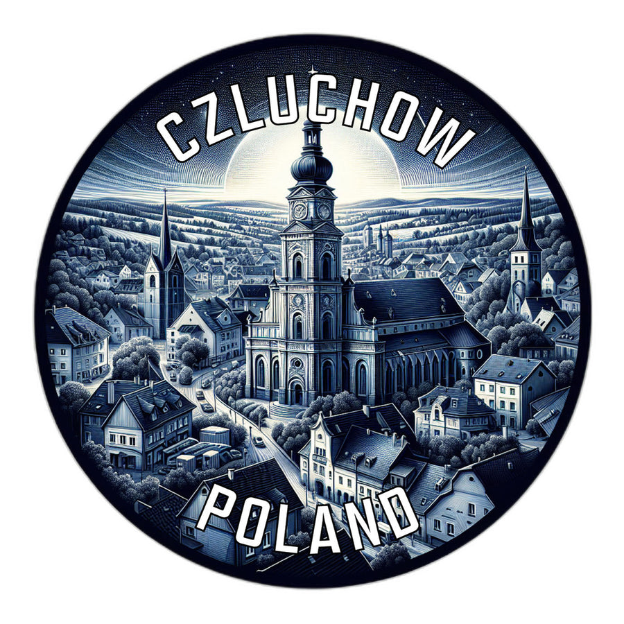 Czluchow Poland Souvenir Die Cut Flat Magnet Image 1