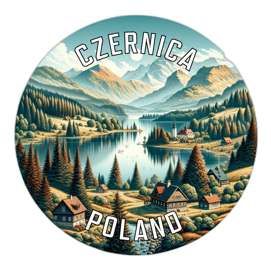 Czernica Poland Souvenir Die Cut Flat Magnet Image 1