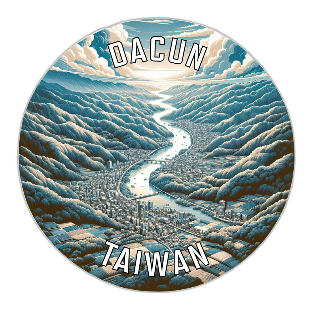 Dacun Taiwan Souvenir Die Cut Flat Magnet Image 1