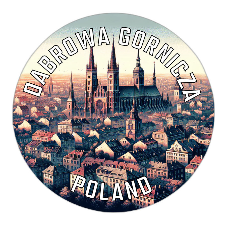 Dabrowa Gornicza Poland Souvenir Die Cut Flat Magnet Image 1