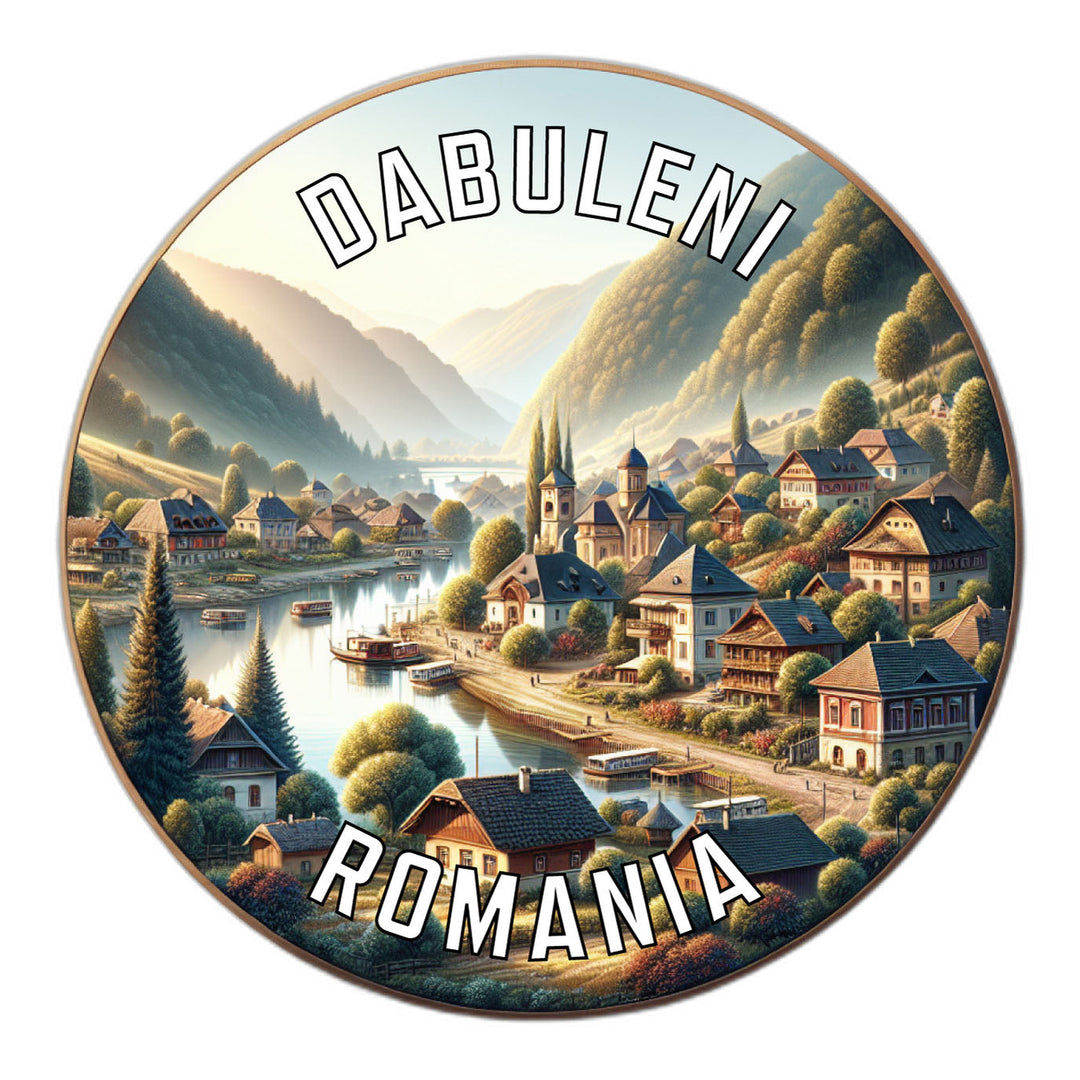 Dabuleni Romania Souvenir Die Cut Flat Magnet Image 1