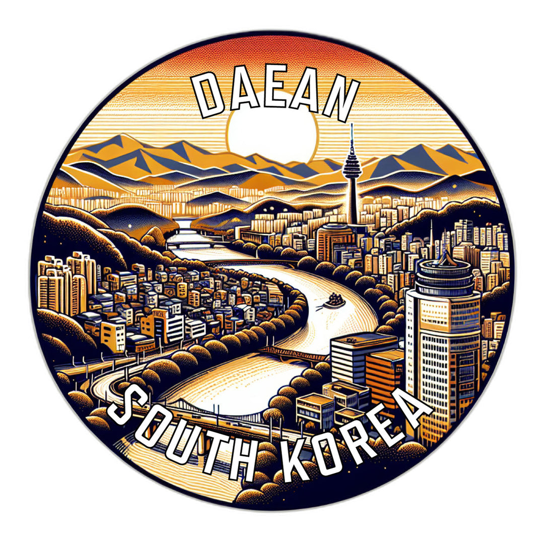 Daean Korea South Souvenir Die Cut Flat Magnet Image 1