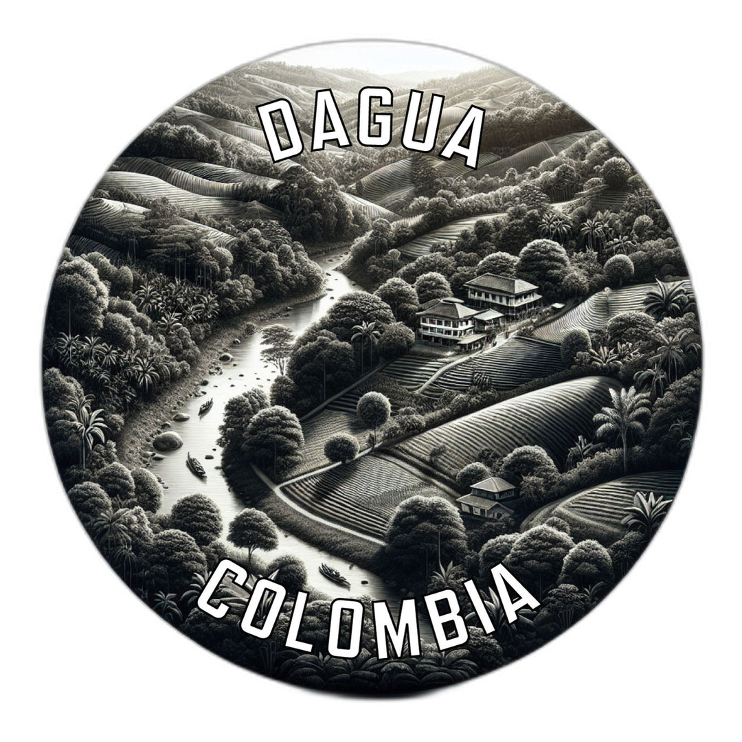 Dagua Colombia Souvenir Die Cut Flat Magnet Image 1