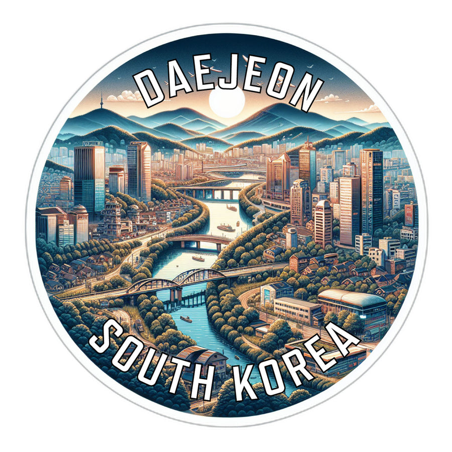 Daejeon Korea South Souvenir Die Cut Flat Magnet Image 1