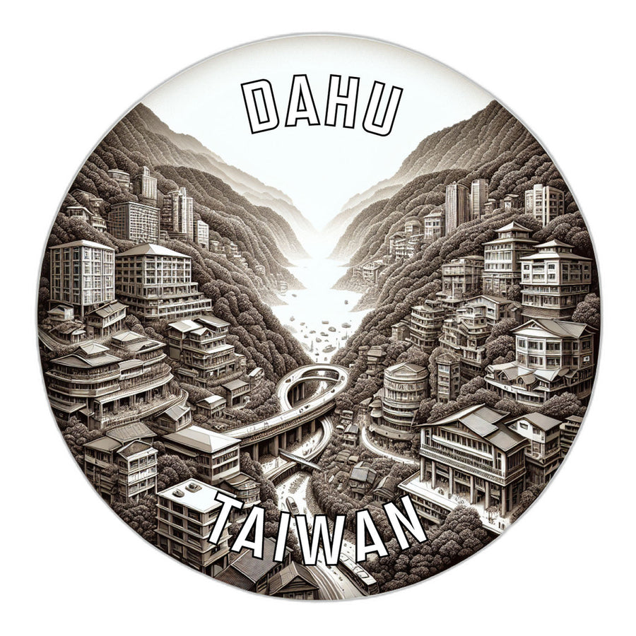 Dahu Taiwan Souvenir Die Cut Flat Magnet Image 1