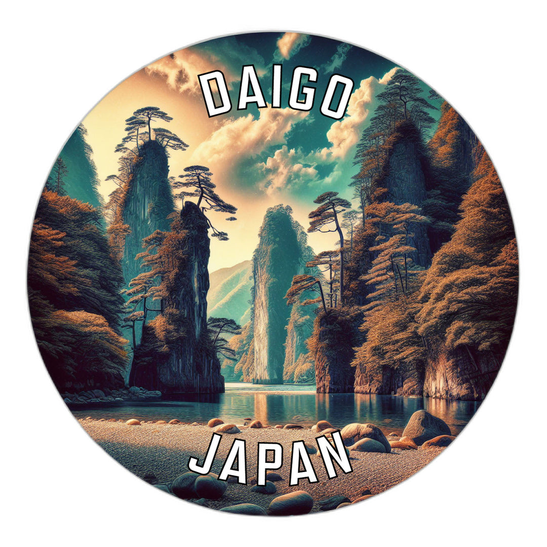 Daigo Japan Souvenir Die Cut Flat Magnet Image 1