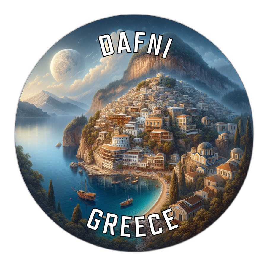 Dafni Greece Souvenir Die Cut Flat Magnet Image 1