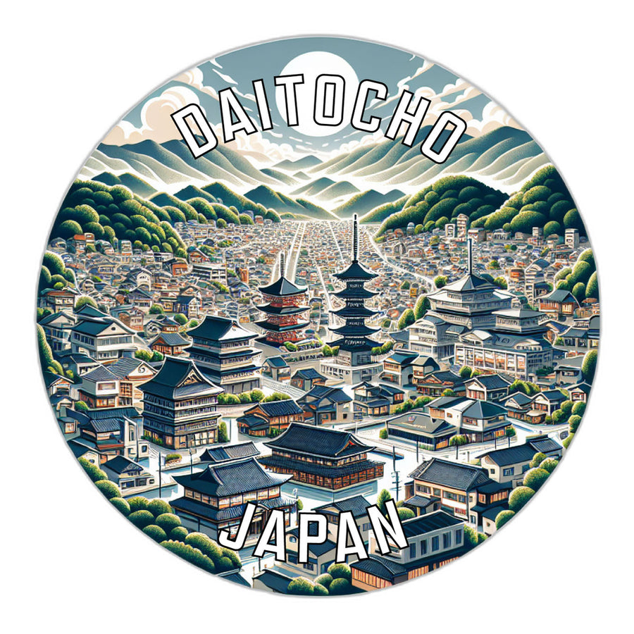 Daitocho Japan Souvenir Die Cut Flat Magnet Image 1