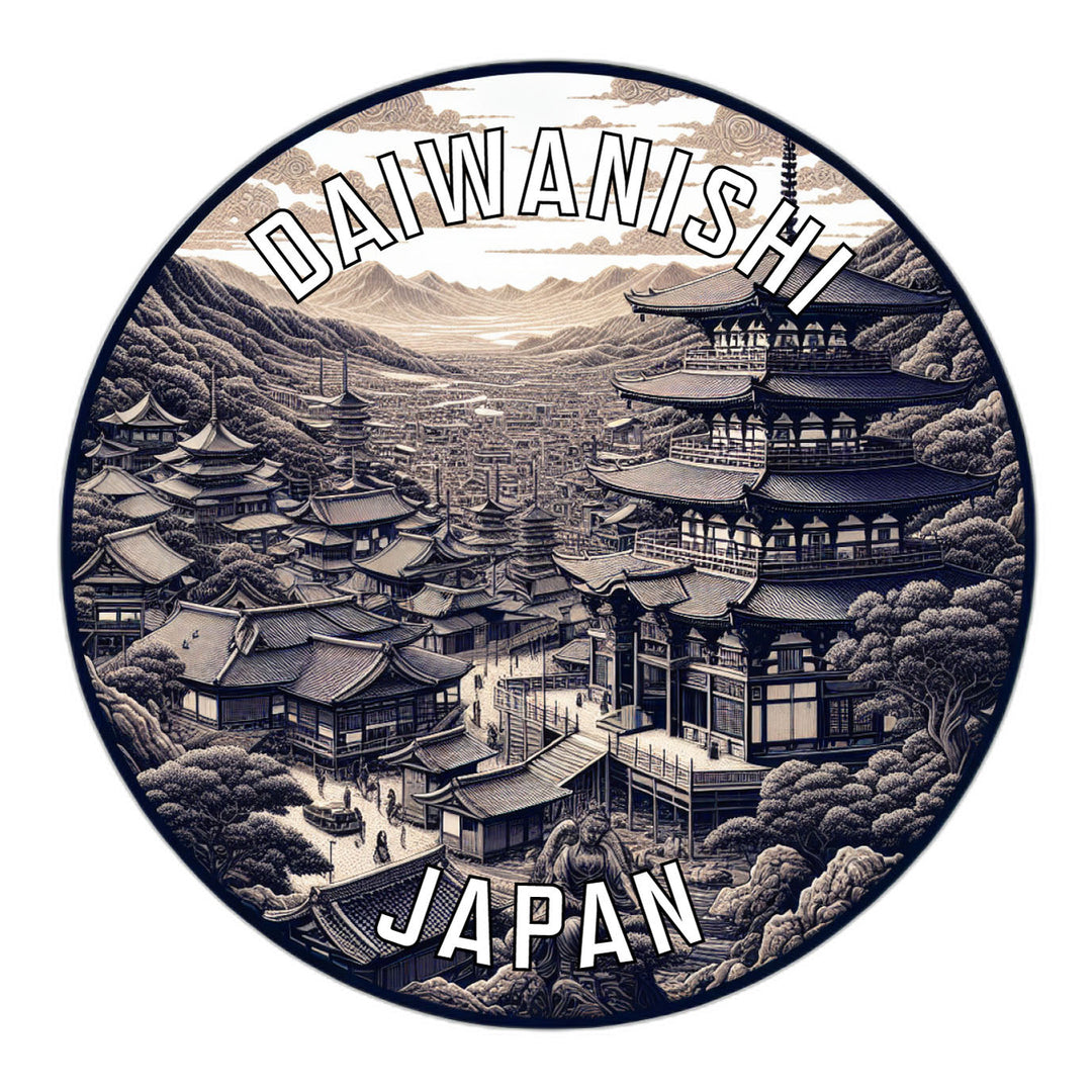 Daiwanishi Japan Souvenir Die Cut Flat Magnet Image 1