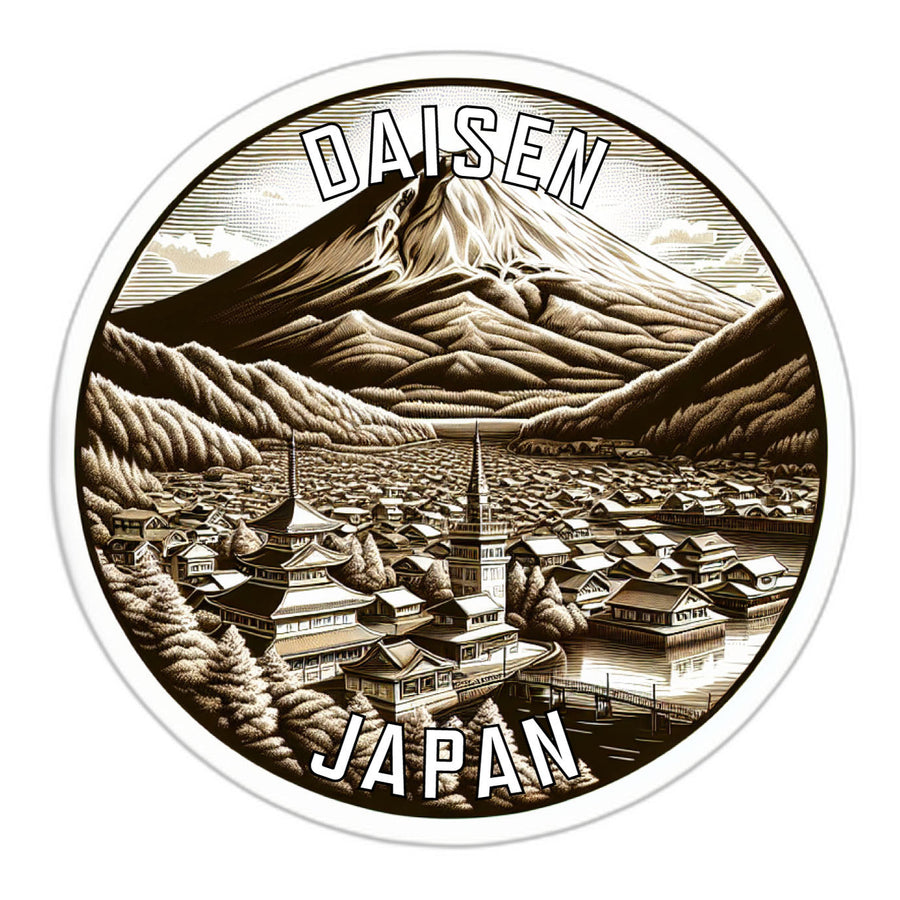 Daisen Japan Souvenir Die Cut Flat Magnet Image 1