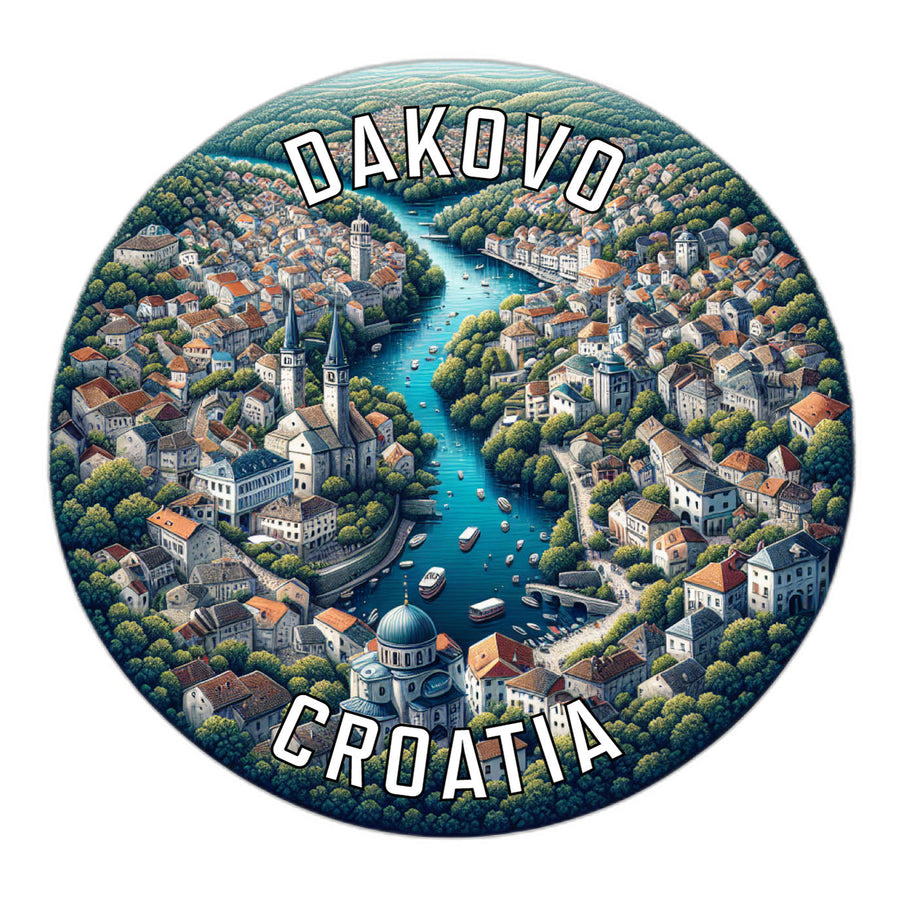 Dakovo Croatia Souvenir Die Cut Flat Magnet Image 1