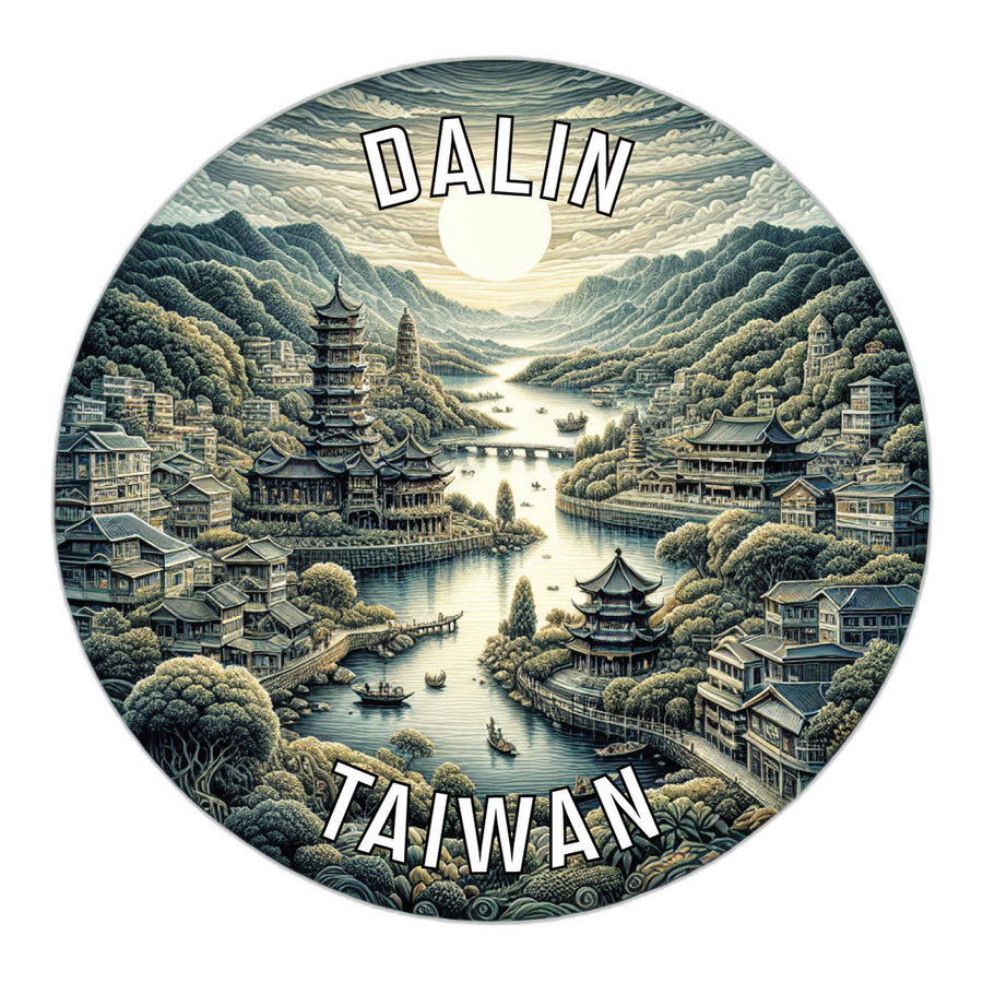 Dalin Taiwan Souvenir Die Cut Flat Magnet Image 1