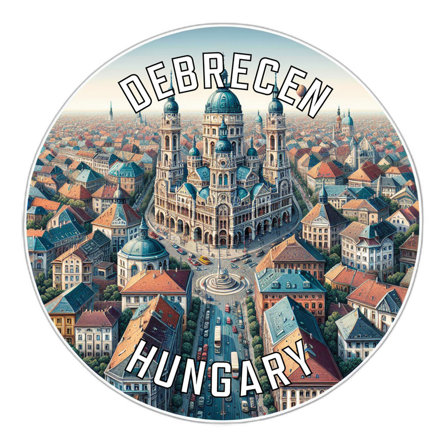 Debrecen Hungary Souvenir Die Cut Flat Magnet Image 1