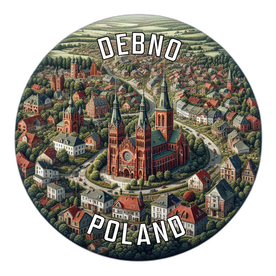 Debno Poland Souvenir Die Cut Flat Magnet Image 1