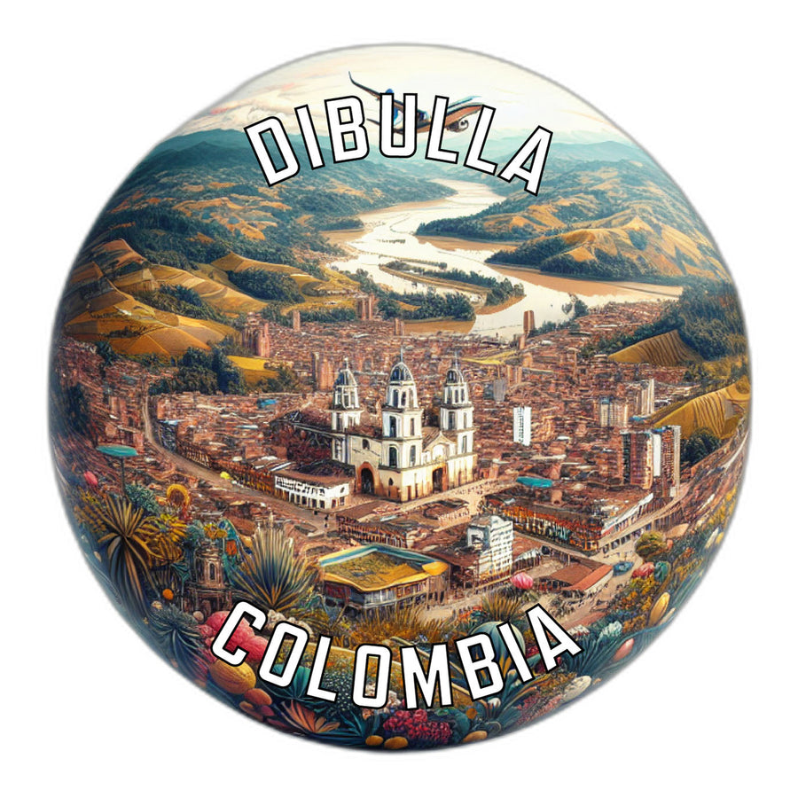 Dibulla Colombia Souvenir Die Cut Flat Magnet Image 1