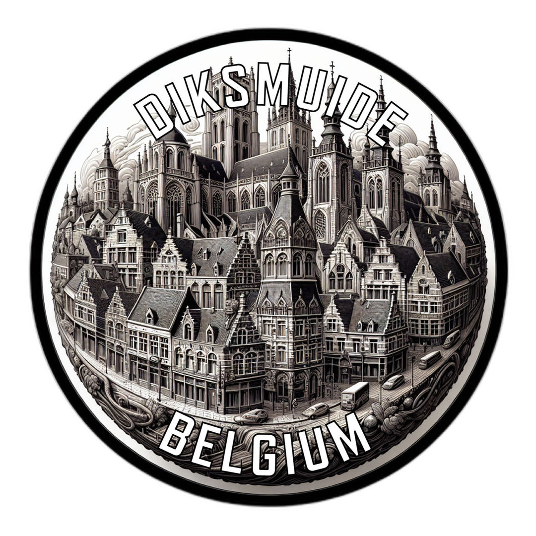 Diksmuide Belgium Souvenir Die Cut Flat Magnet Image 1