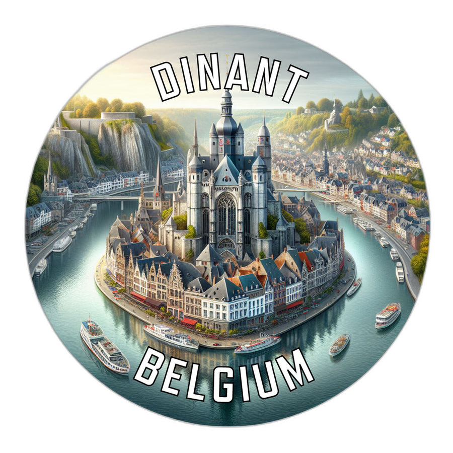 Dinant Belgium Souvenir Die Cut Flat Magnet Image 1