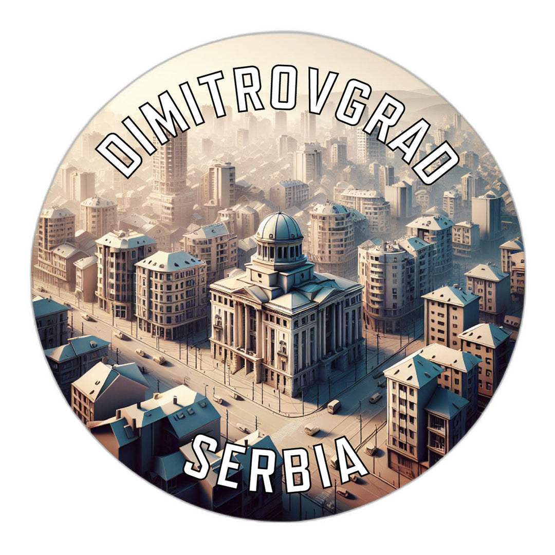 Dimitrovgrad Serbia Souvenir Die Cut Flat Magnet Image 1