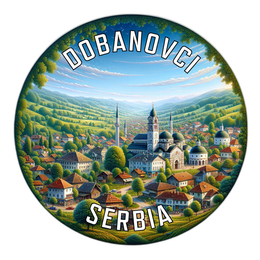 Dobanovci Serbia Souvenir Die Cut Flat Magnet Image 1