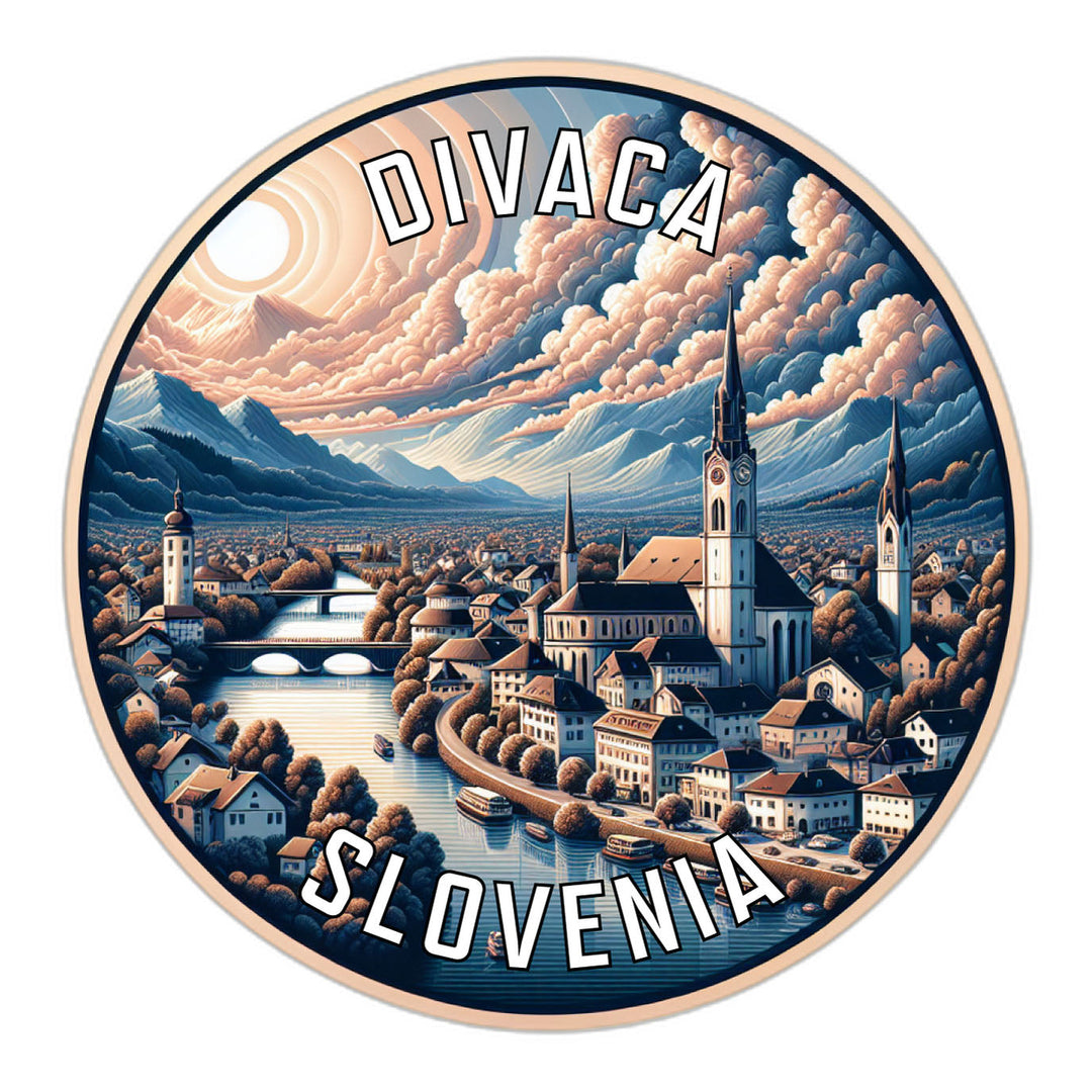 Divaca Slovenia Souvenir Die Cut Flat Magnet Image 1