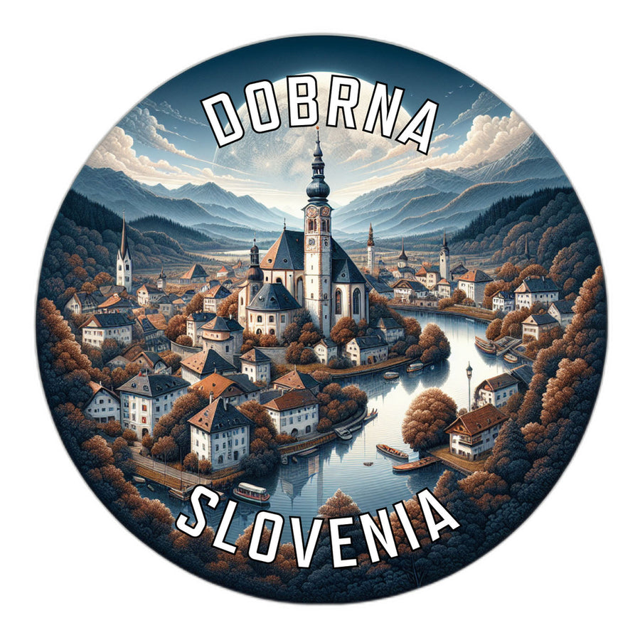 Dobrna Slovenia Souvenir Die Cut Flat Magnet Image 1