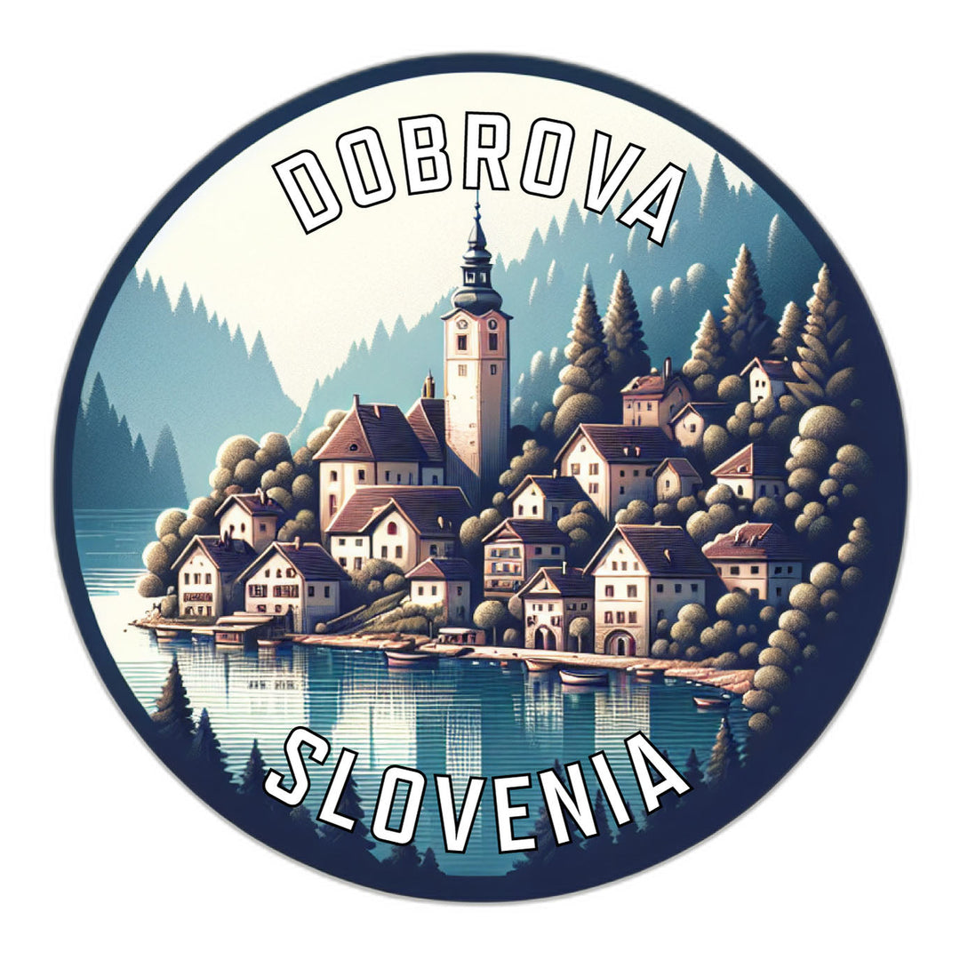 Dobrova Slovenia Souvenir Die Cut Flat Magnet Image 1