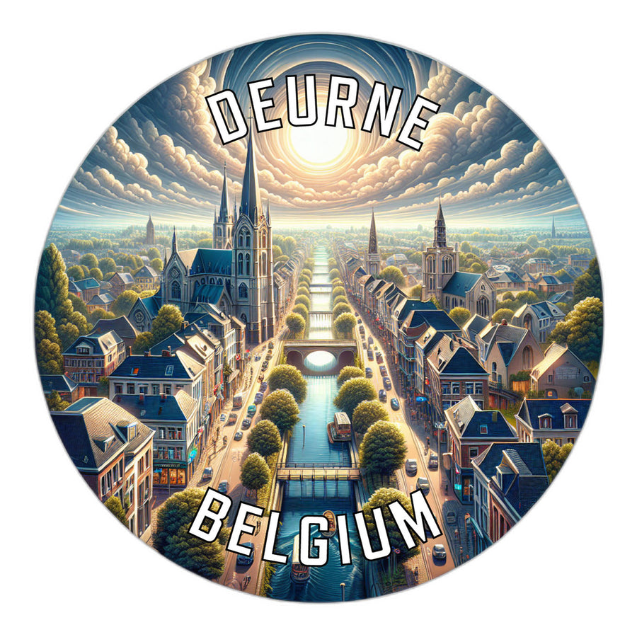 Deurne Belgium Souvenir Die Cut Flat Magnet Image 1