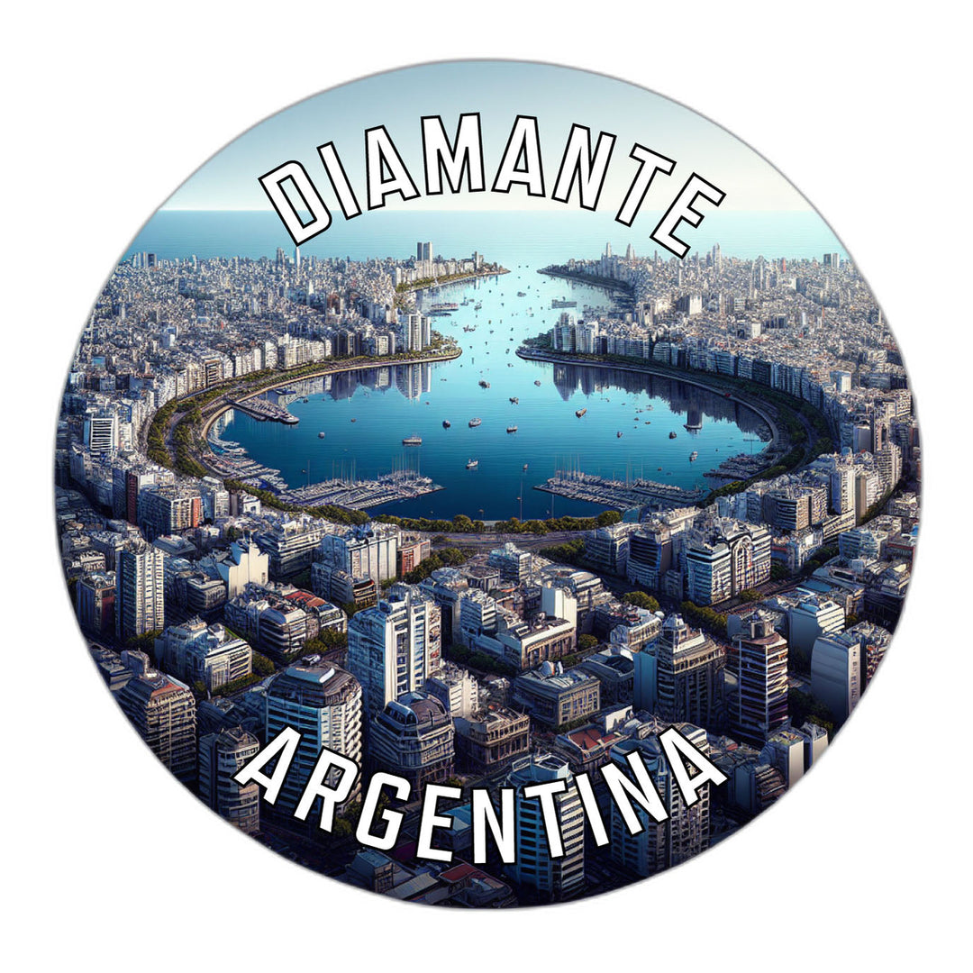 Diamante Argentina Souvenir Die Cut Flat Magnet Image 1