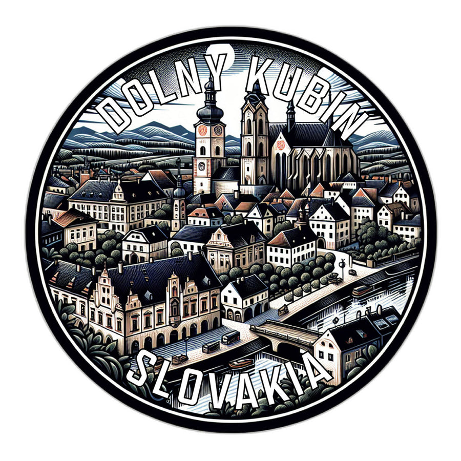 Dolny Kubin Slovakia Souvenir Die Cut Flat Magnet Image 1