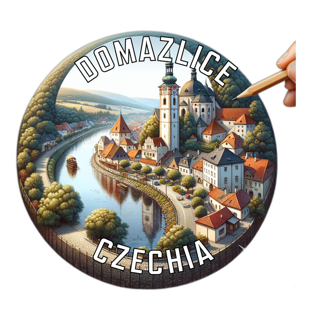 Domazlice Czechia Souvenir Die Cut Flat Magnet Image 1