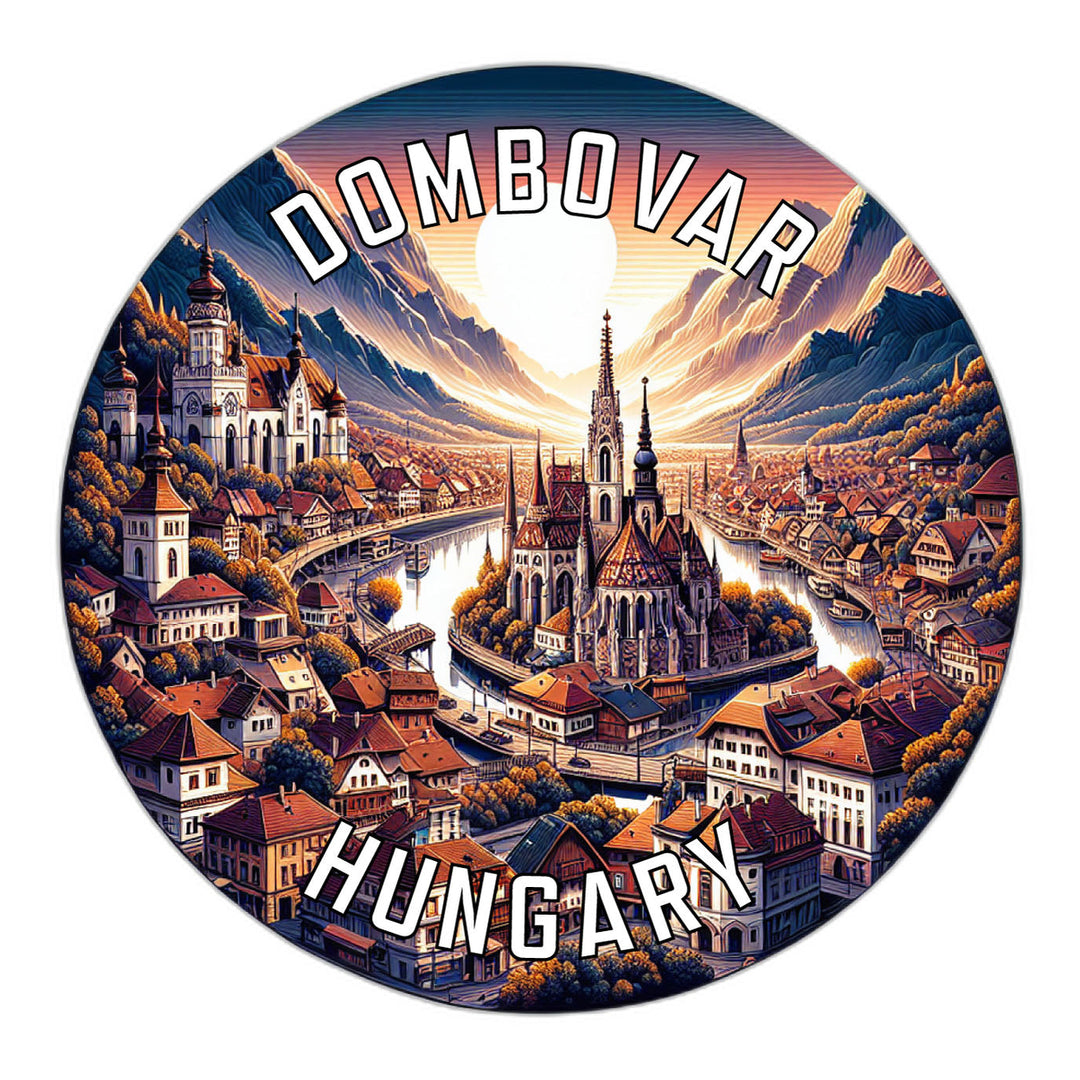 Dombovar Hungary Souvenir Die Cut Flat Magnet Image 1