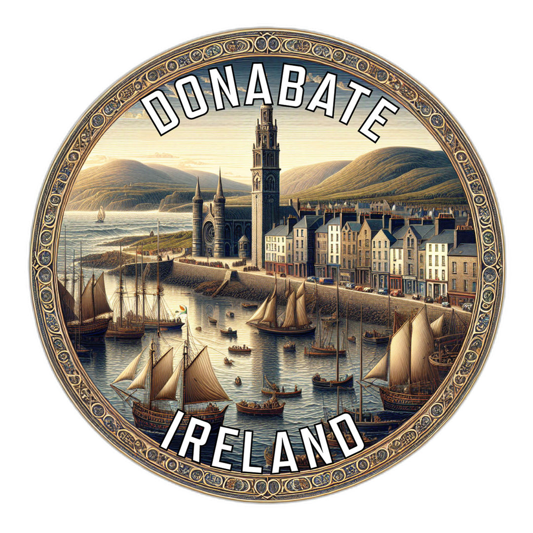 Donabate Ireland Souvenir Die Cut Flat Magnet Image 1