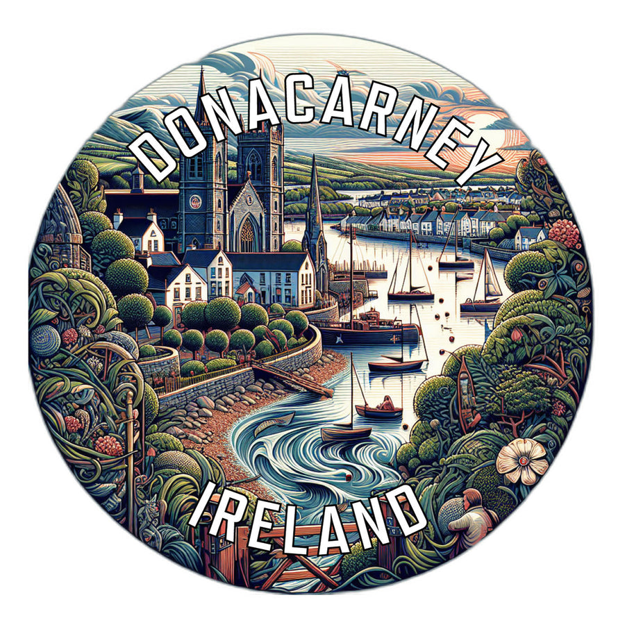 Donacarney Ireland Souvenir Die Cut Flat Magnet Image 1