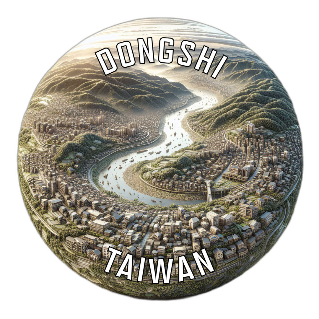 Dongshi Taiwan Souvenir Die Cut Flat Magnet Image 1