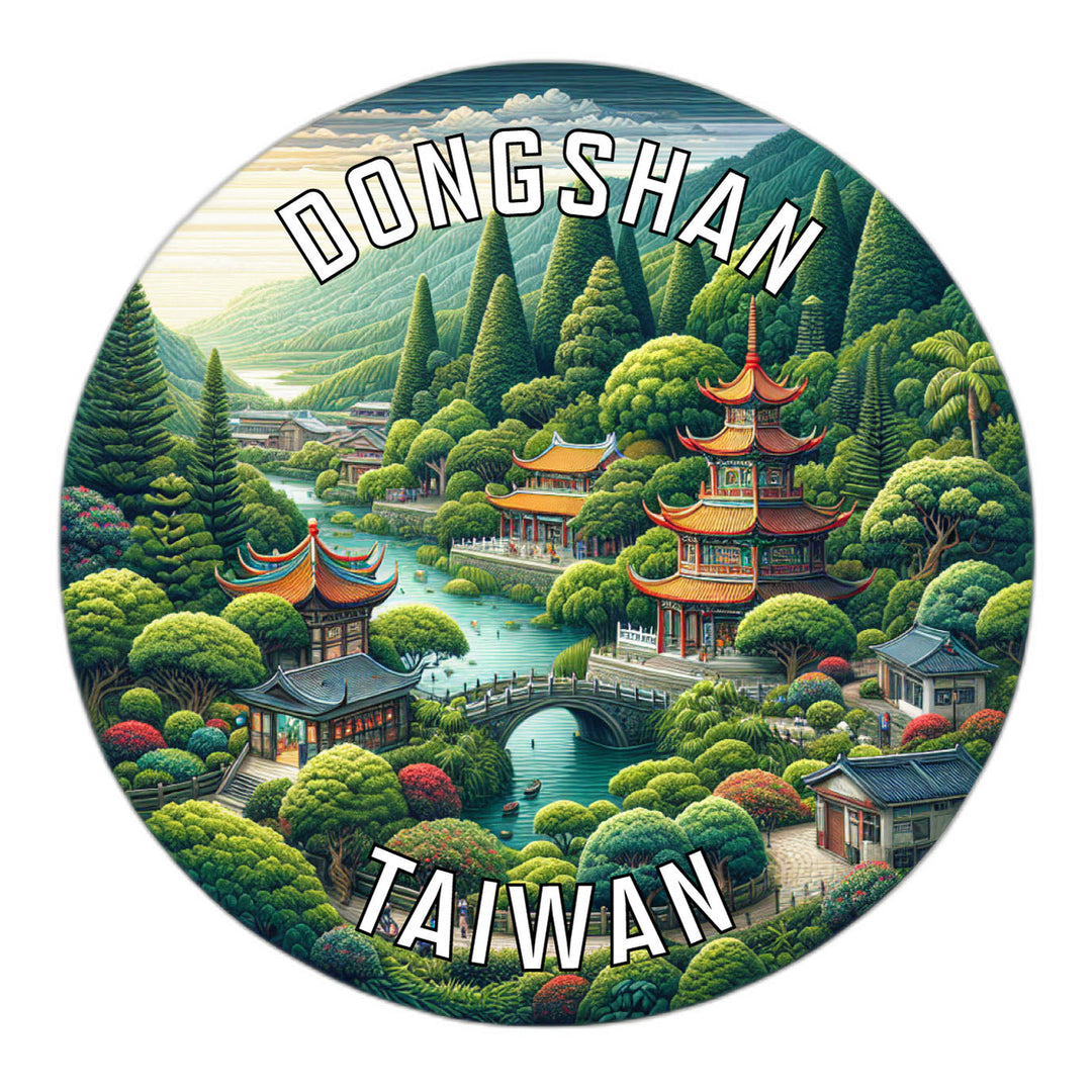 Dongshan Taiwan Souvenir Die Cut Flat Magnet Image 1