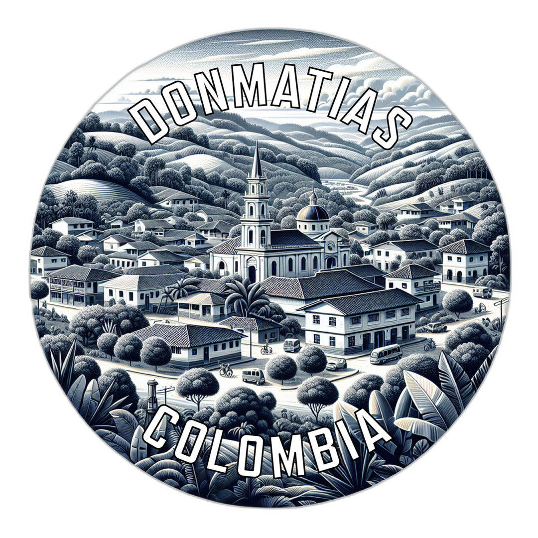 Donmatias Colombia Souvenir Die Cut Flat Magnet Image 1