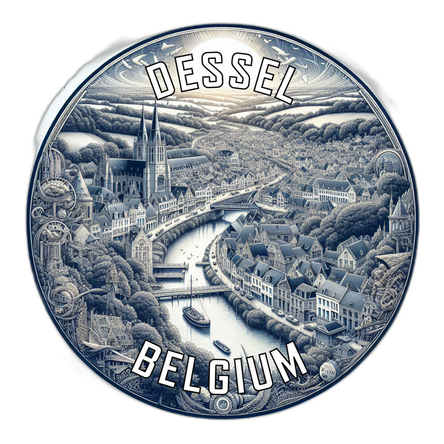 Dessel Belgium Souvenir Die Cut Flat Magnet Image 1