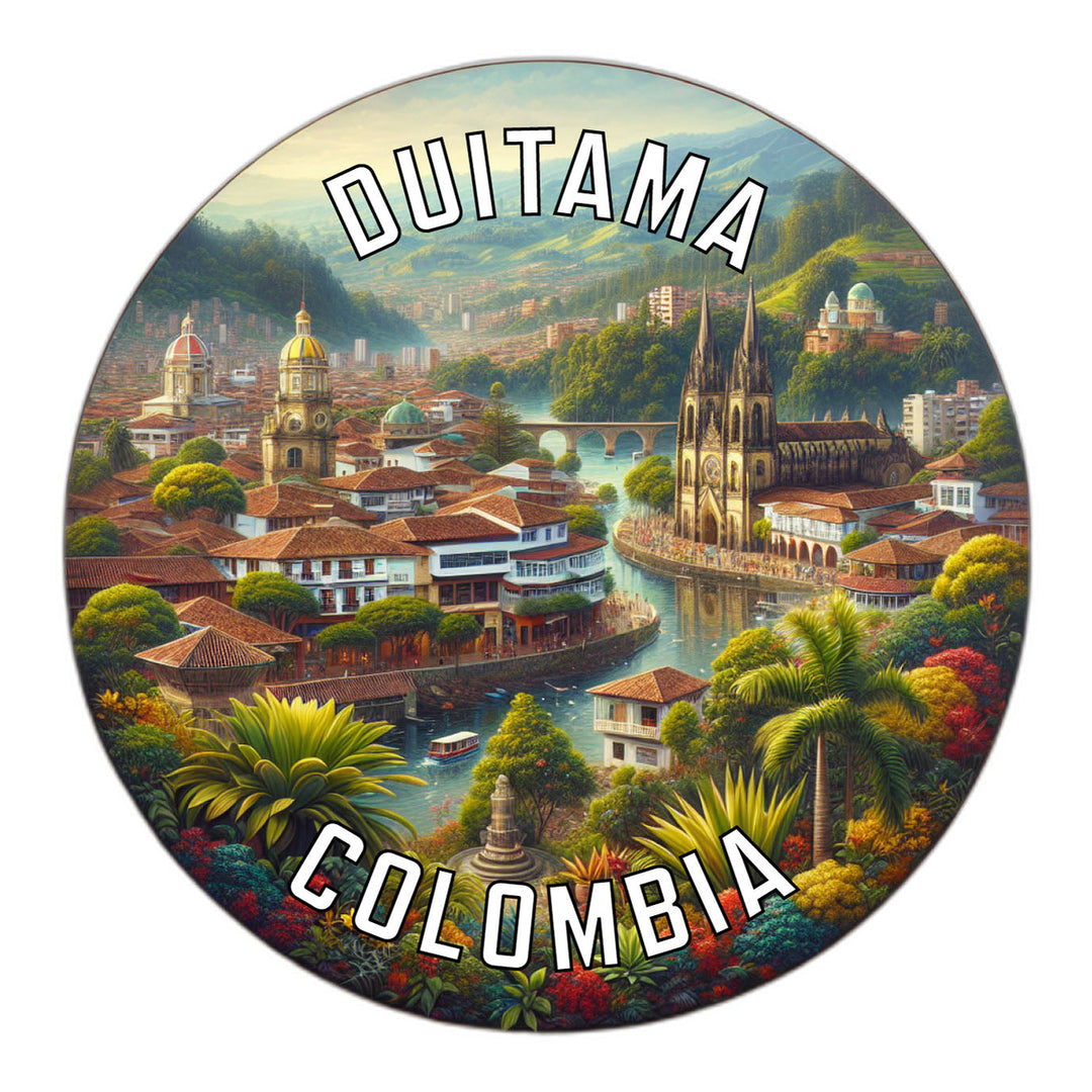 Duitama Colombia Souvenir Die Cut Flat Magnet Image 1