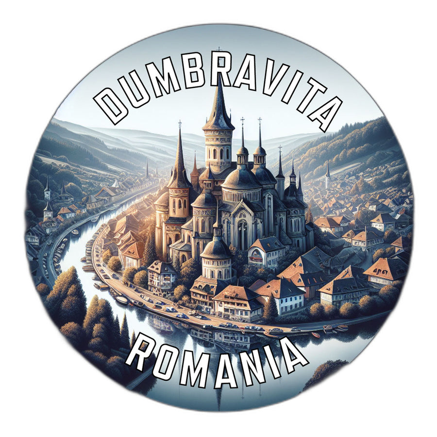 Dumbravita Romania Souvenir Die Cut Flat Magnet Image 1