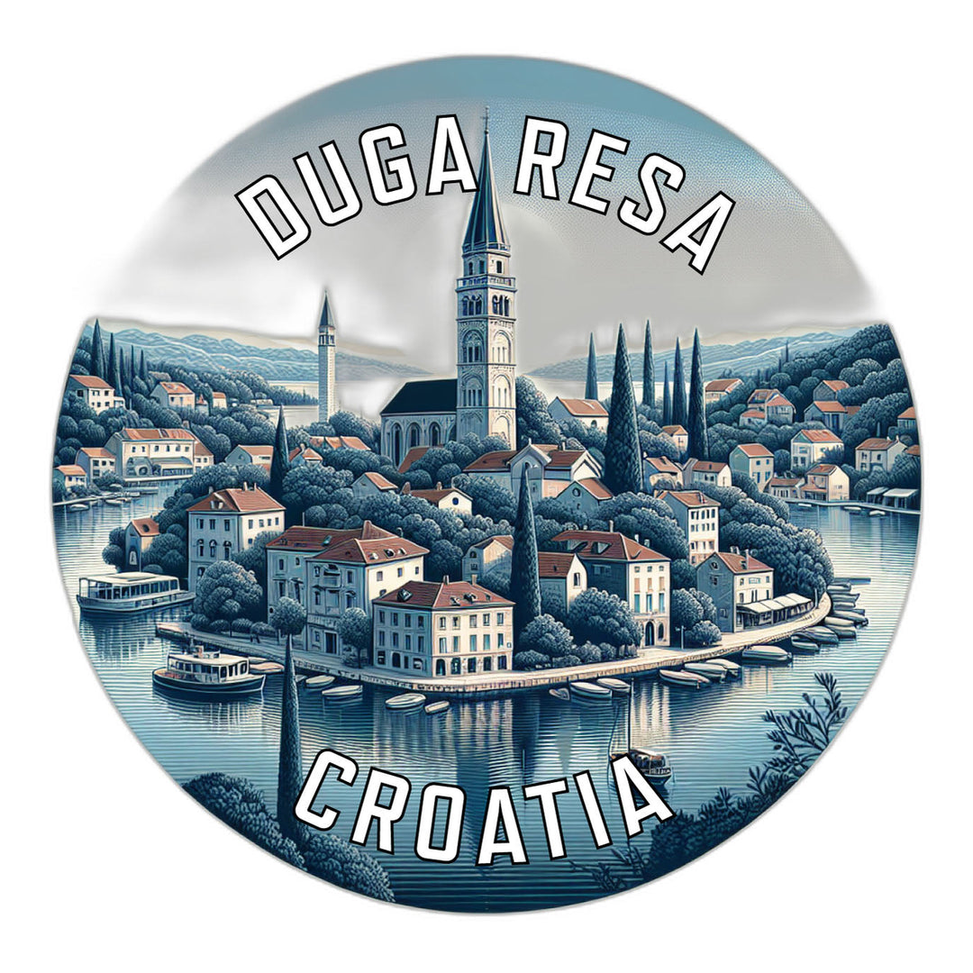 Duga Resa Croatia Souvenir Die Cut Flat Magnet Image 1