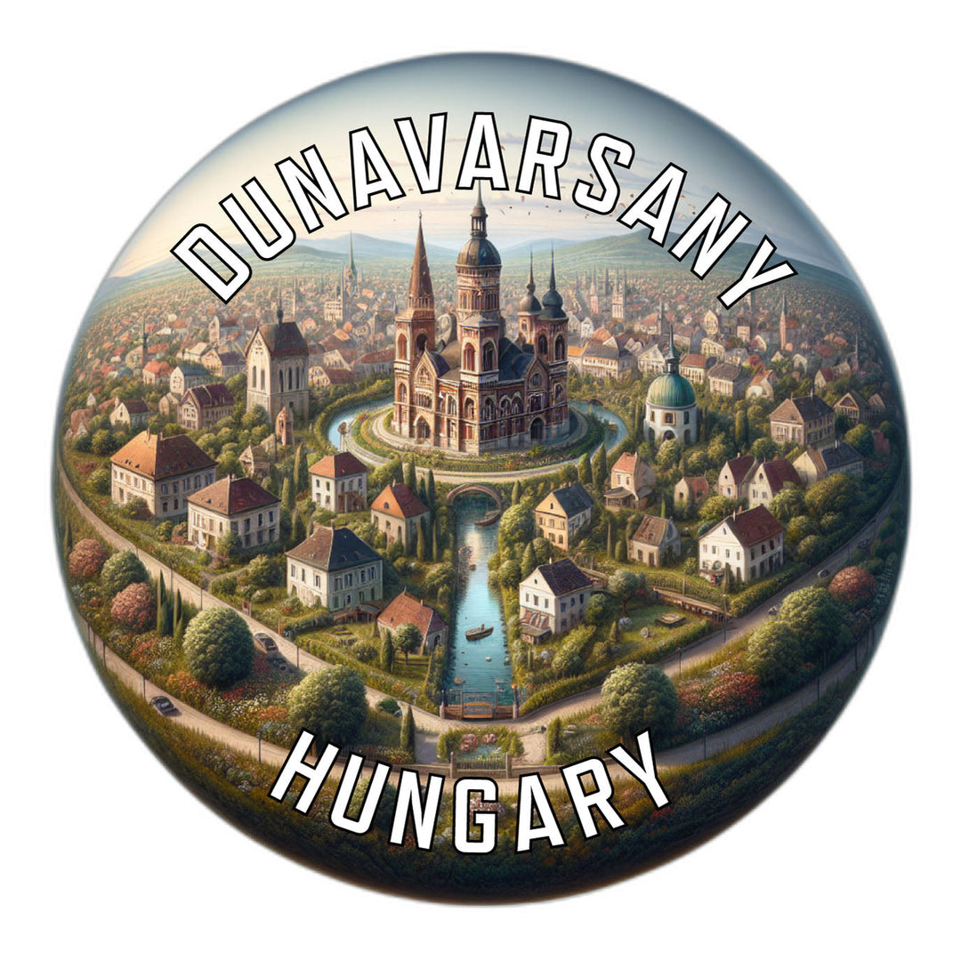 Dunavarsany Hungary Souvenir Die Cut Flat Magnet Image 1