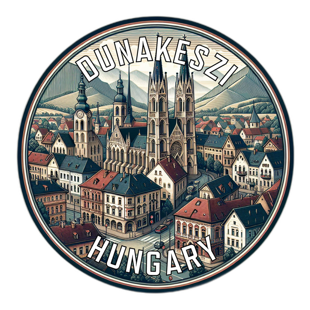 Dunakeszi Hungary Souvenir Die Cut Flat Magnet Image 1