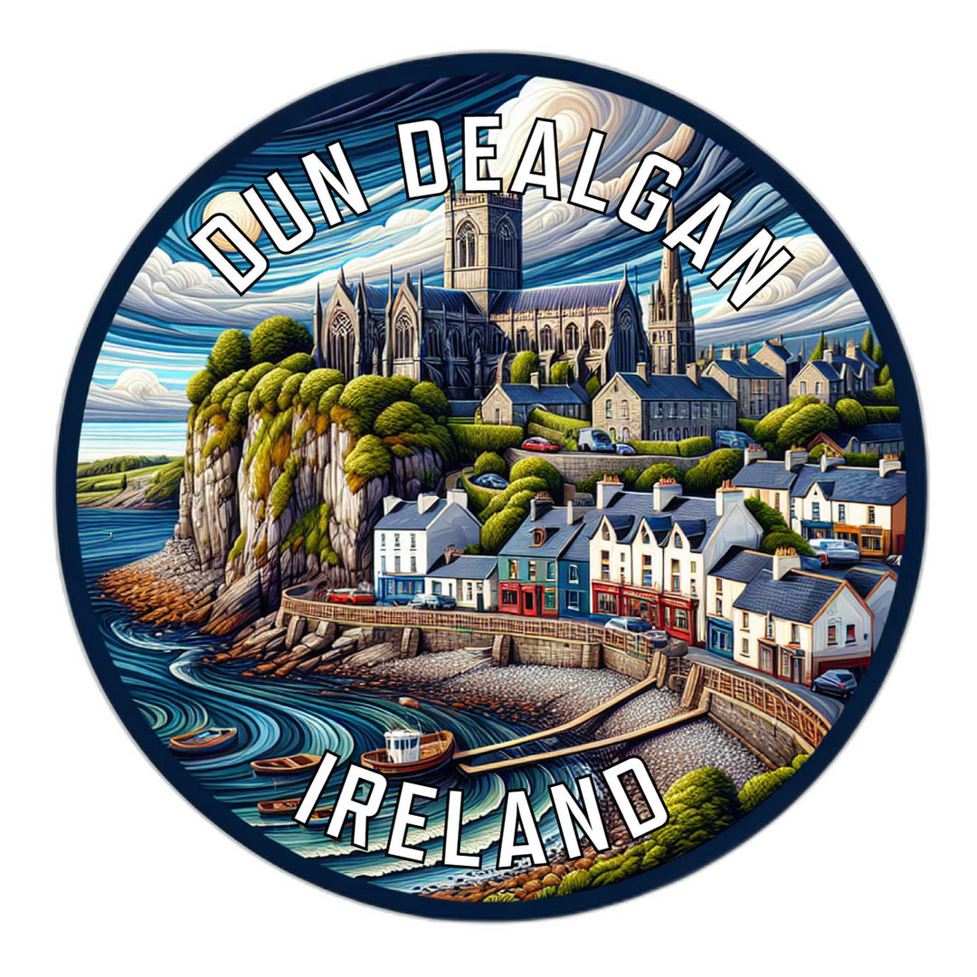 Dun Dealgan Ireland Souvenir Die Cut Flat Magnet Image 1