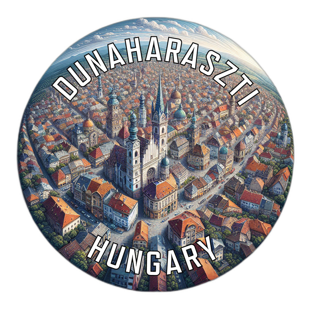 Dunaharaszti Hungary Souvenir Die Cut Flat Magnet Image 1