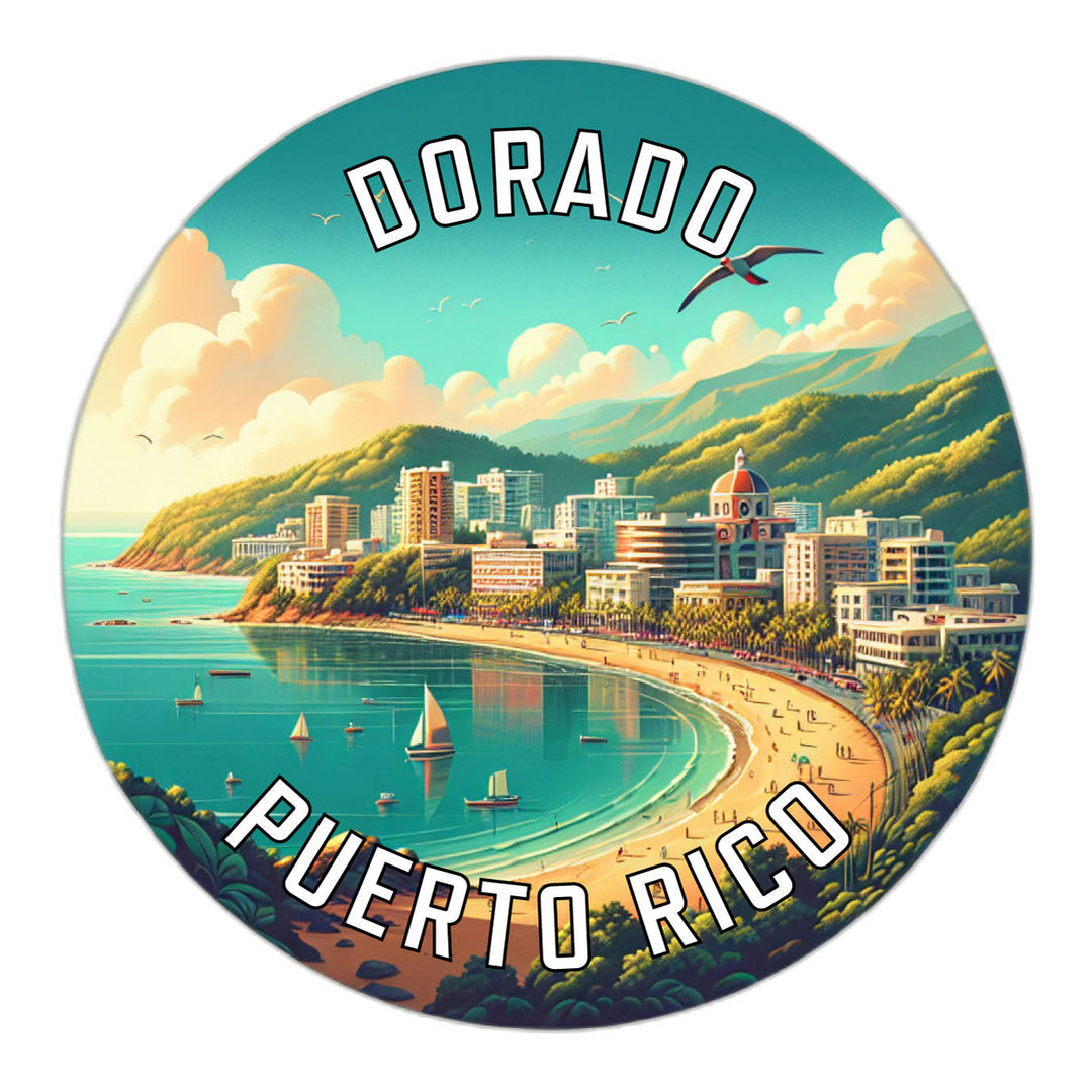 Dorado Puerto Rico Souvenir Die Cut Flat Magnet Image 1